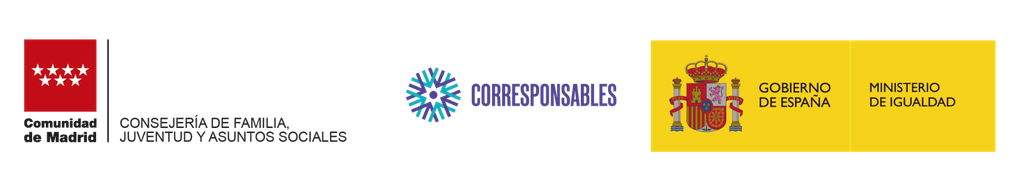 logotipos plan corresponsables comunidad de madrid